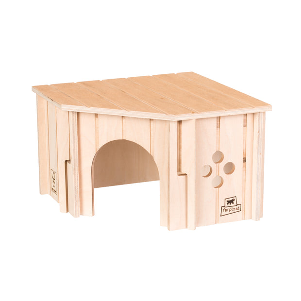 SIN CORNER Maison d’angle en bois pour petits animaux