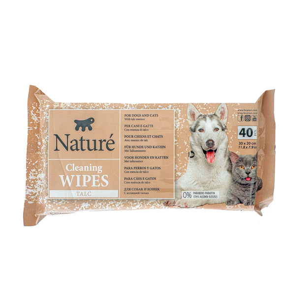 NATURÉ LINGETTES AU TALC (X40)