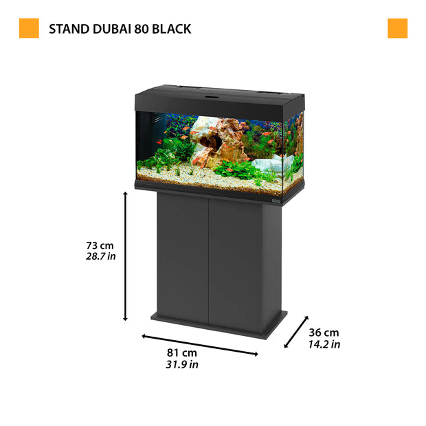 STAND DUBAI/CAYMAN 80 Noir