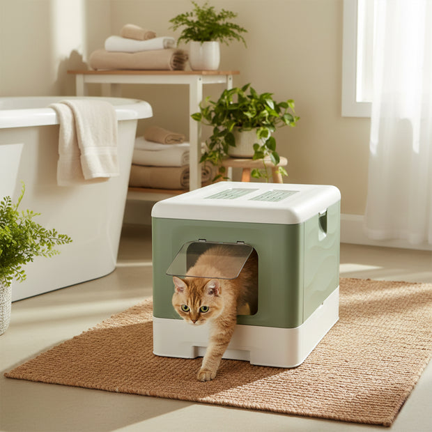 SAHARA Maison Toilette pour Chats