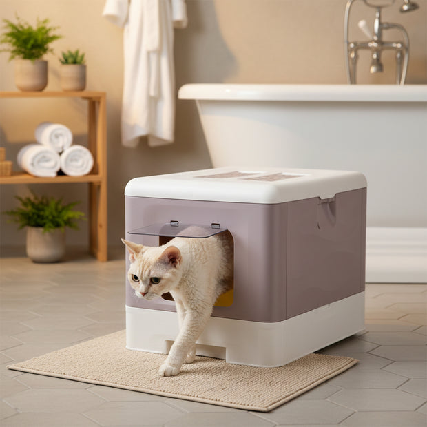 SAHARA Maison Toilette pour Chats
