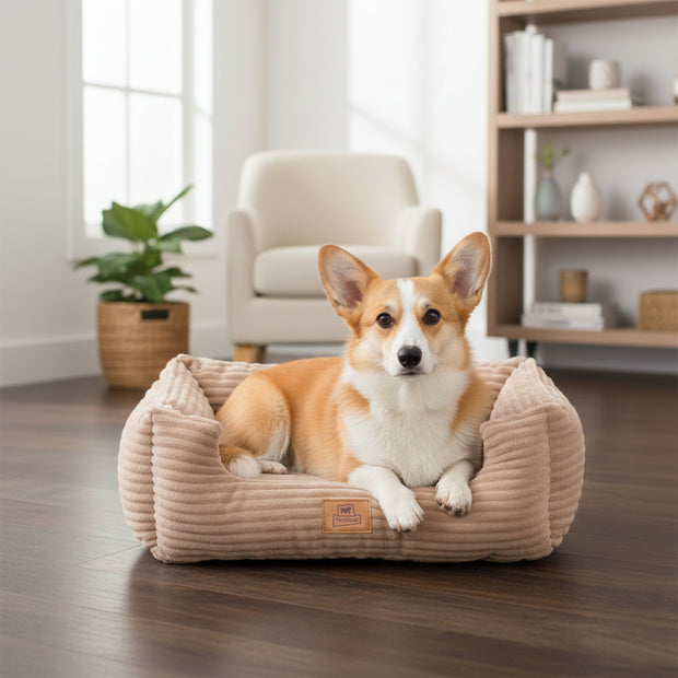 SWEETIE CORDUROY Panier moelleux pour chiens et chats