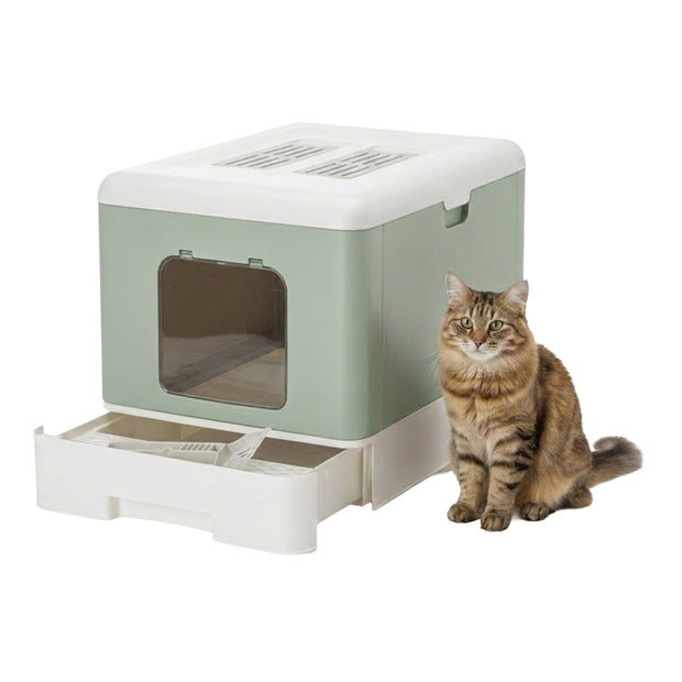 SAHARA Maison Toilette pour Chats