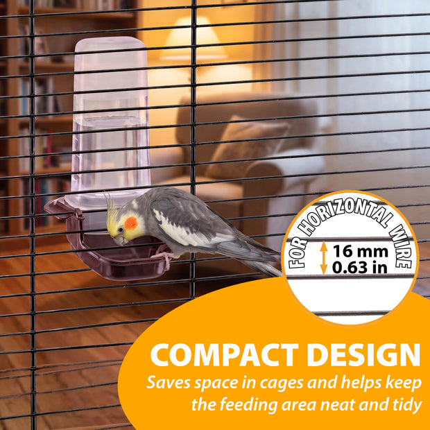 Distributeur d’eau ou de nourriture pour hamsters et oiseaux
